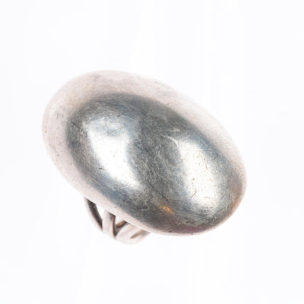 sz8 Orville Tsinnie Navajo sterling silver modernist dome top ring