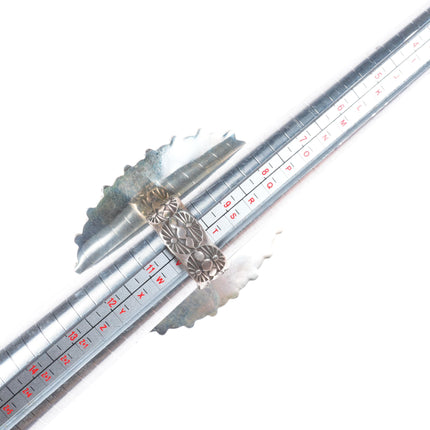 sz10 Kenneth Jones Navajo sterling silver boulder turquoise snake eye ring