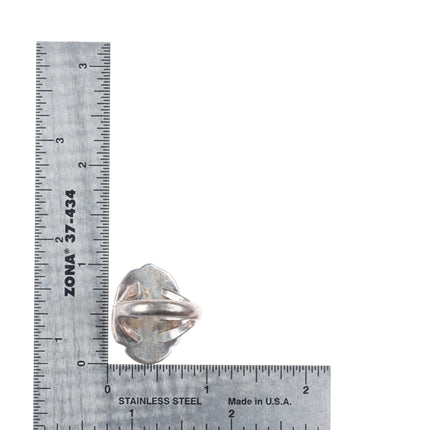 sz7.5 Vintage Navajo sterling silver green/blue Royston turquoise ring