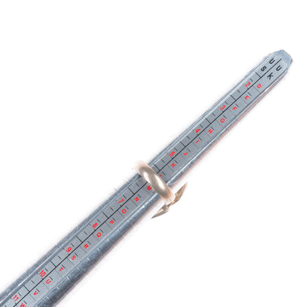 sz6 Vintage Zuni sterling silver Ghan dancer inlay women's ring