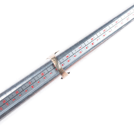 sz9 Vintage Navajo sterling silver turquoise/shell inlay men's ring