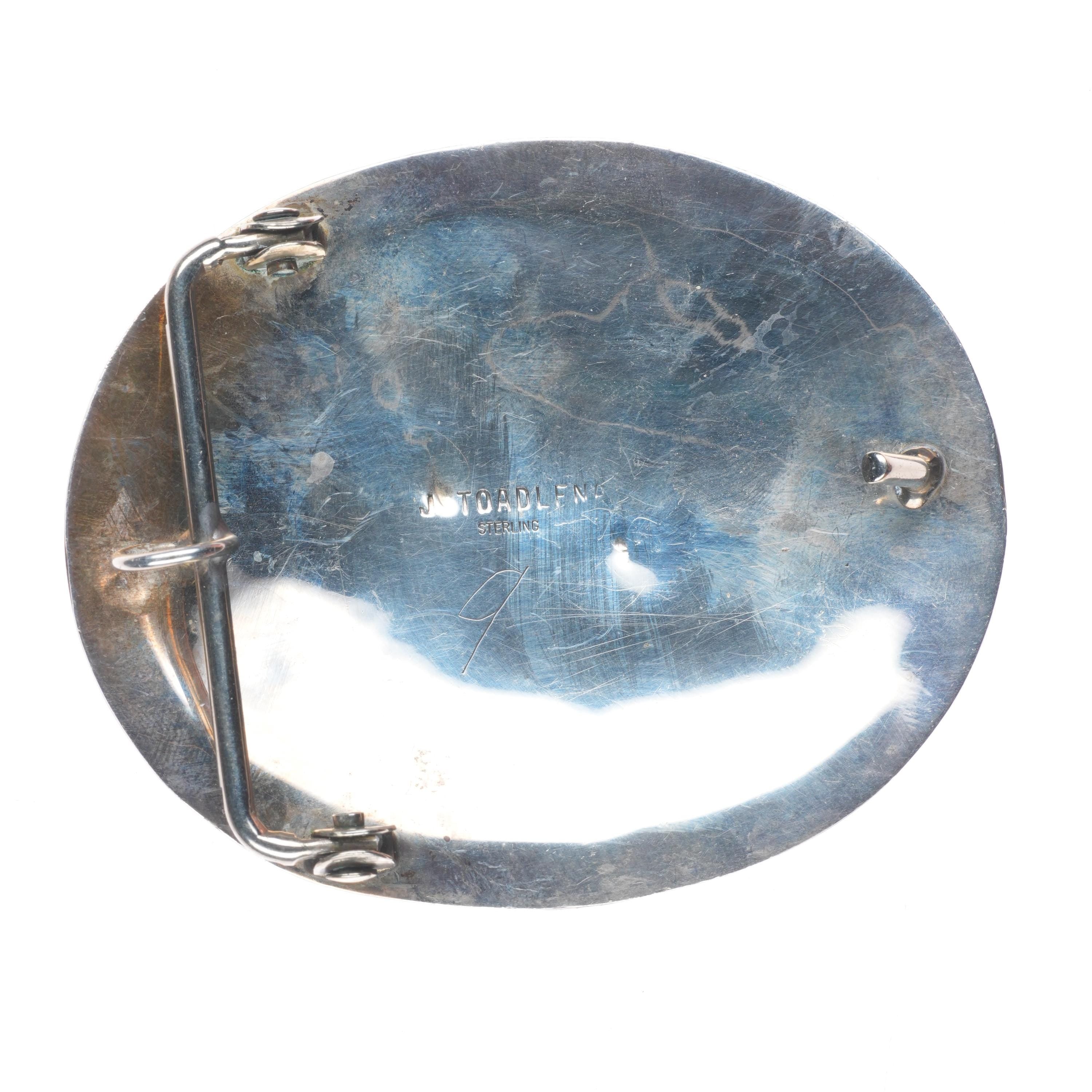 J Toadlena Navajo vintage sterling silver high grade  display picture 2