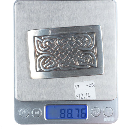 St Andrew Knot Belt Buckle Sterling silver Steven Walker large size