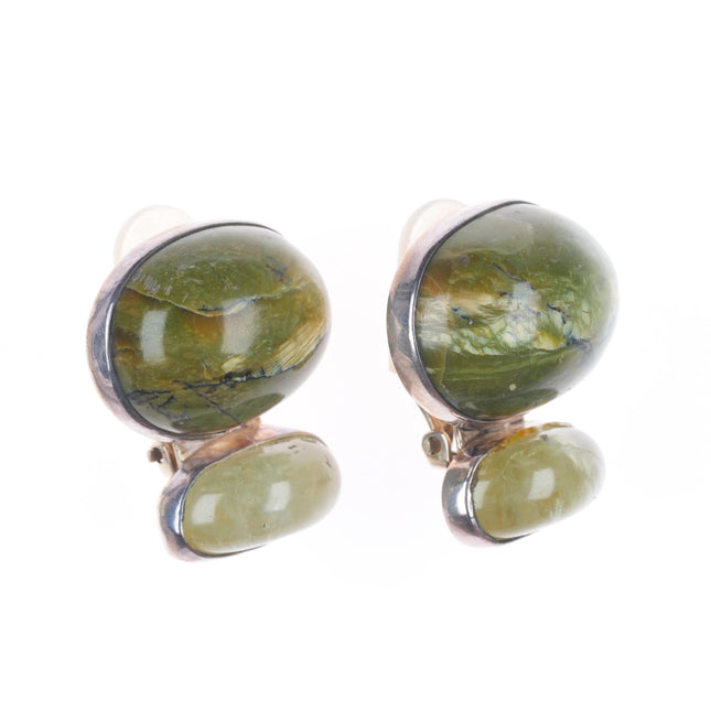 Rebecca Collins-Dallas Imperial Opal/Heliodor sterling silver earrings