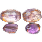Rebecca Collins-Dallas Ametrine sterling silver earrings