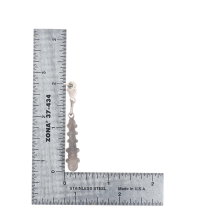 Vintage Zuni sterling silver snake eye turquoise row earrings/heart pin/brooch