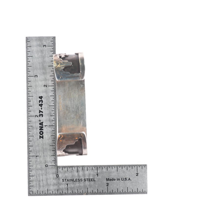 6.25" K Peshlakai Navajo sterling silver storyteller cuff bracelet