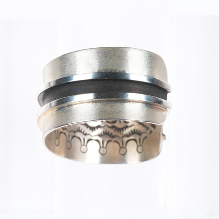 6.5" Aaron Brokeshoulder Choctaw/Shawnee/Kewa sterling silver cuff bracelet