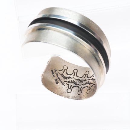 6.5" Aaron Brokeshoulder Choctaw/Shawnee/Kewa sterling silver cuff bracelet