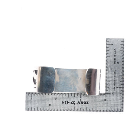 6.8" Marcus Coochwykvia  Hopicrafts sterling silver cuff bracelet in overlay style