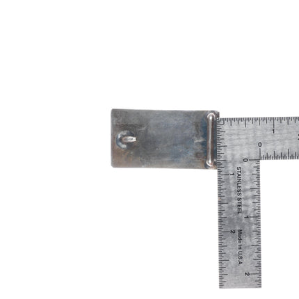 Vintage Navajo Overlay Roadrunner/Saguaro cactus belt buckle sterling silver