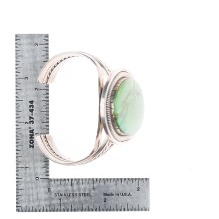 6.2" Walter Vandever Navajo Carico Lake turquoise sterling silver cuff bracelet