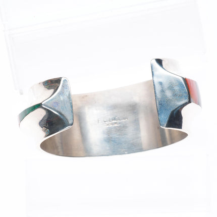 6.5" Frank Carrillo Laguna Sterling silver Sugilite, Coral, opal cuff bracelet