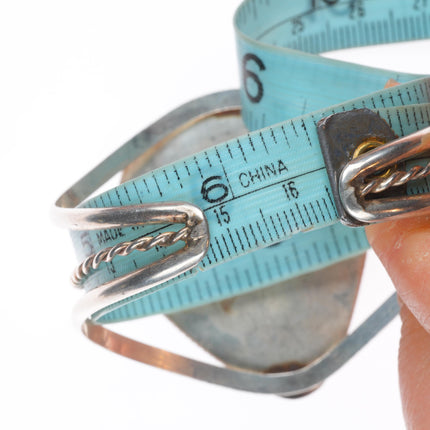 6.5" Vintage Navajo Royston boulder turquoise sterling silver cuff bracelet