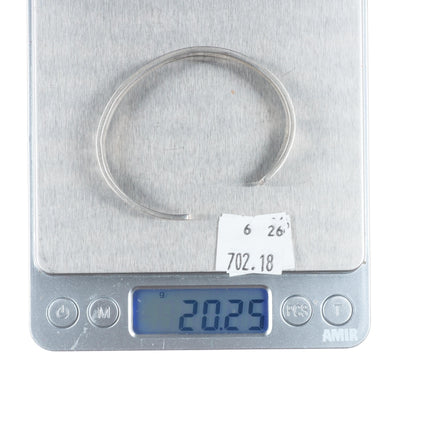 6.25" Nathan Fred Hopi overlay wave/water pattern sterling silver cuff bracelet