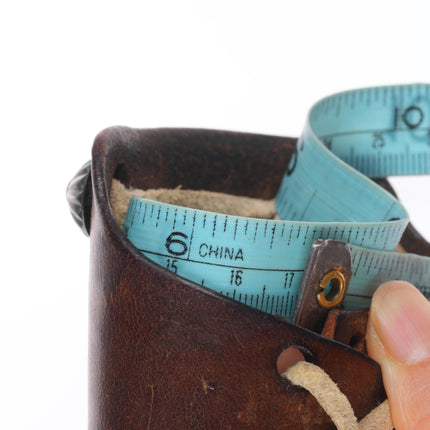 40's-50's Vintage Navajo cast sterling silver Ketoh Bowguard bracelet turquoise