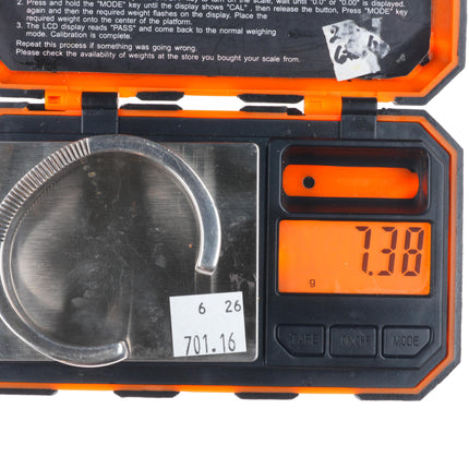 6.2" Platero/Yellowhorse Navajo sterling silver lapis/turquoise cuff bracelet