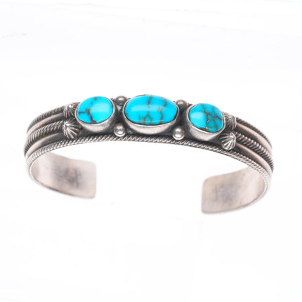 5.3" Vintage Harry Begay Navajo sterling silver small/child's cuff bracelet