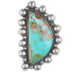 Big vintage Navajo sterling silver Royston turquoise pendant