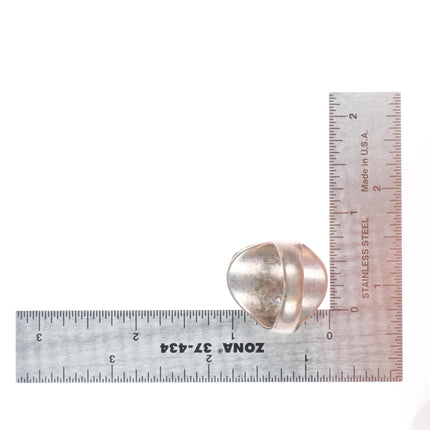 sz10.5 Bisbee Turquoise Vintage Navajo sterling silver men's ring