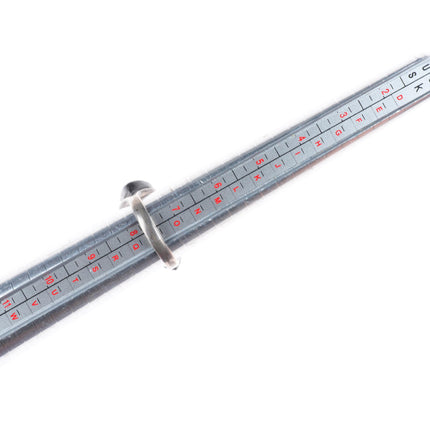 sz7.75 Lee Edaakie Zuni sterling silver multi-stone channel inlay ring