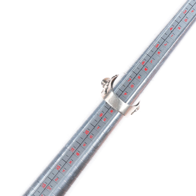 sz8 Vintage Annabelle Peterson Navajo sterling silver pink mother of pearl ring