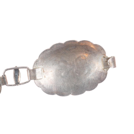 29.5" c1940's Vintage Navajo/Fred Harvey Era sterling silver stamped concho belt