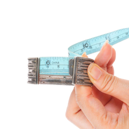 6.7" c1940 Vintage Navajo  twisted wire arrow stamped wide band cuff bracelet