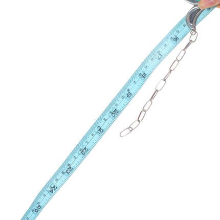 Heavy vintage Navajo sterling silver 3 stone turquoise station necklace