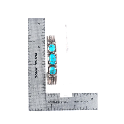 5.3" Vintage Harry Begay Navajo sterling silver small/child's cuff bracelet