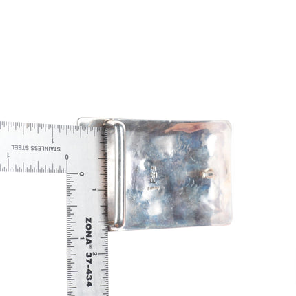 Canyon de Chelly 14k gold/Sterling silver belt buckle by Navajo Cody Hunter