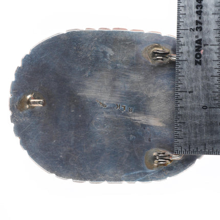 Ralph and Lillian Kallestewa Zuni sterling silver knifewing belt buckle