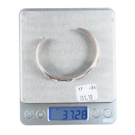 7" Hyson Craig Navajo 14k/Sterling silver freeform cuff bracelet