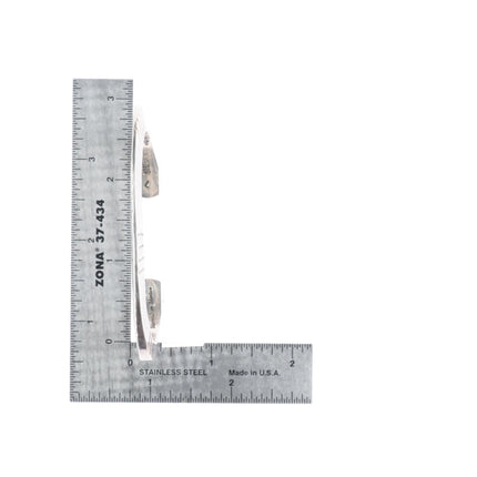 7" Orville Tsinnie Navajo sterling silver carinated chiseled cuff bracelet