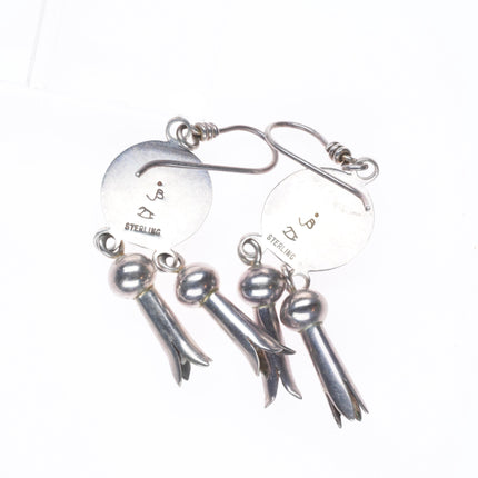 Jim Bitsui Navajo for Rocking Horse Ranch sterling silver pomegranate earrings