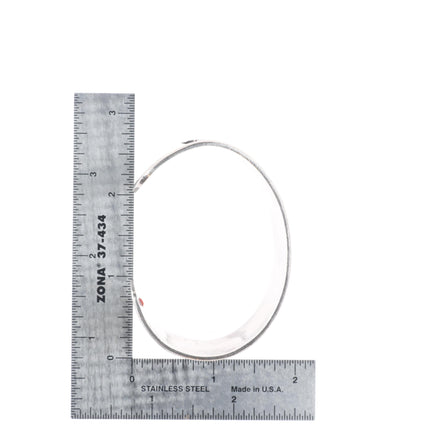 6.5" Bobby Secakuku Hopi overlay Kachina/pueblos cuff bracelet sterling silver