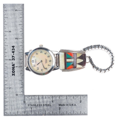 Herbert and Esther Cellicion Zuni vintage sterling silver ladies watch tips