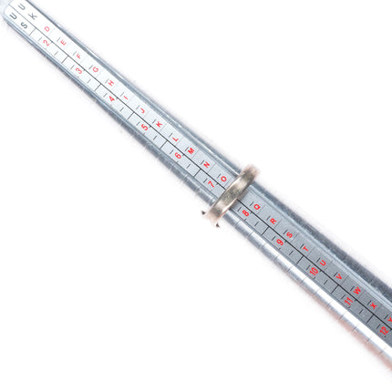 sz7.5 Blue Gem Turquoise Vintage Navajo sterling silver beaded bezel ring