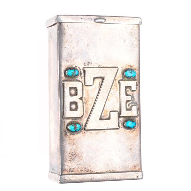 Frank Patania Sr/Thunderbird Shop modernist sterling silver cigarette case