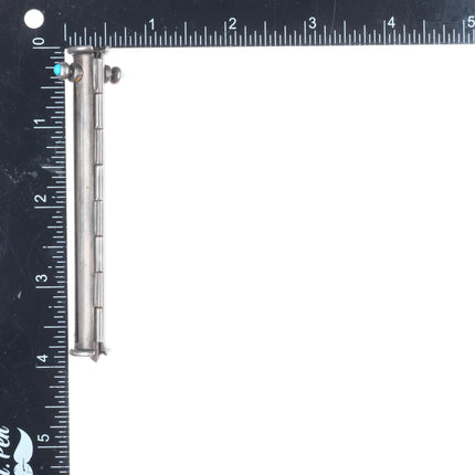 Vintage southwestern sterling silver modernist turquoise cigarette holder