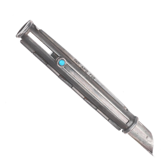 Vintage southwestern sterling silver modernist turquoise cigarette holder