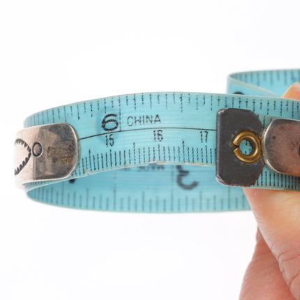 5.5"-7" Vintage Southwestern/Navajo sterling silver-turquoise cuff bracelet lot