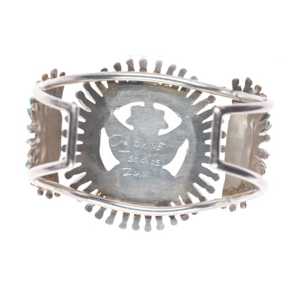 6.6" Delphine Tsadiasi Zuni sterling silver needlepoint/Knifewing cuff bracelet