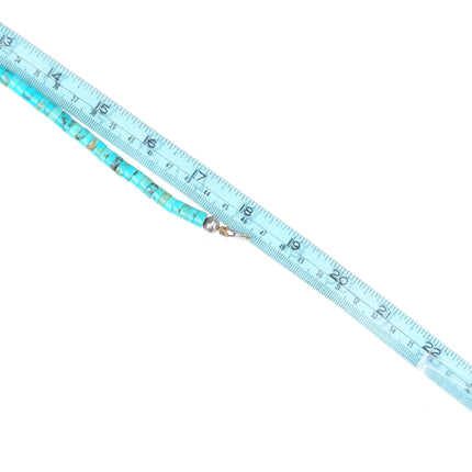 Vintage Santo Domingo sterling silver turquoise tooth//claw form pendant