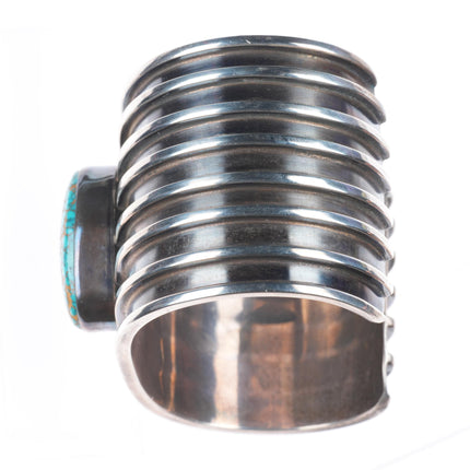 6.5" Indian Mountain Turquoise sterling silver cuff bracelet Tony Sanchez Isleta