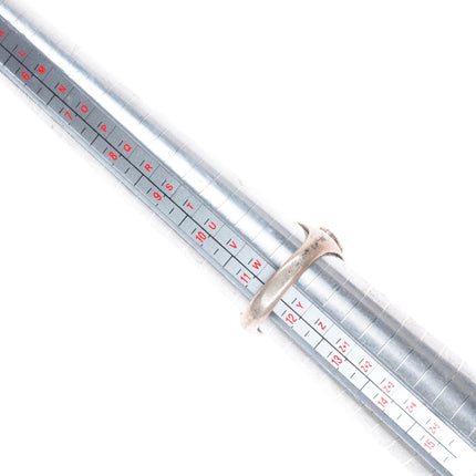 sz11.75 vintage Effie Calavaza Zuni sterling silver 2 stone turquoise snake ring