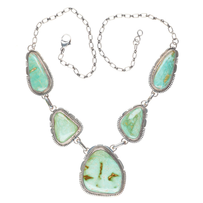 Vintage Spencer Navajo Royston turquoise sterling silver necklace