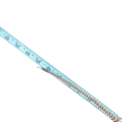 23" Gibson Nez- Apache/Navajo pearl beaded necklace - lapis inlay sterling beads