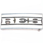 Frank Patania Sr RES southwestern modernist sterling silver belt buckle