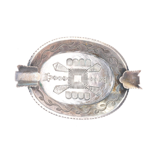 Ike Wilson Navajo (1900-1942) 1930's vintage sterling silver ashtray thunderbird